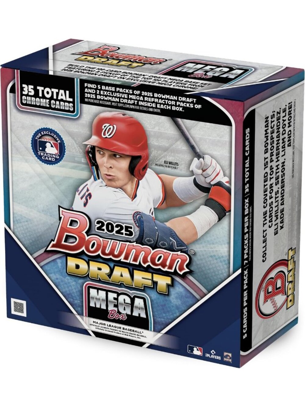 2025 MLB Baseball Trading Card Mega Box - Bowman Draft, Collectible Cards